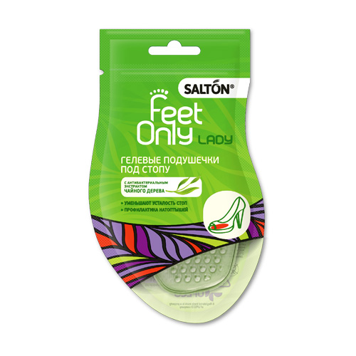 Салтон Гелевые подушечки под стопу 2 шт (Salton, Feet Only) фото 0