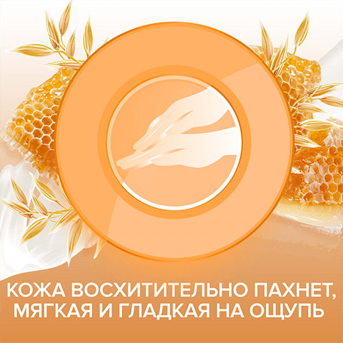 Джонсонс Беби Гель для душа с йогуртом, овсом и медом «Johnson's Vita-Rich Ухаживающий», 250 мл (Johnson's Baby, Care VITA-RICH) фото 3