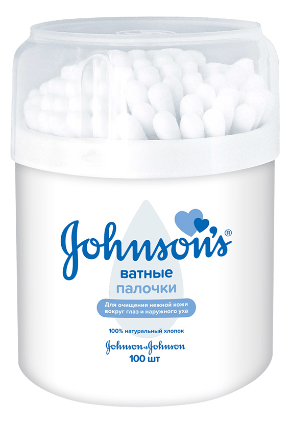 

Johnson’s Baby Ватные палочки, 100 шт (Johnson’s Baby, Гигиена), Гигиена