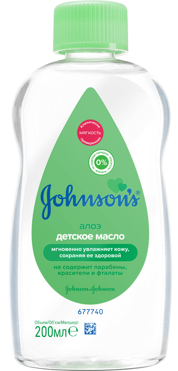 Джонсонс Беби Детское масло с алоэ, 200 мл (Johnson's Baby, Уход для тела) фото 0