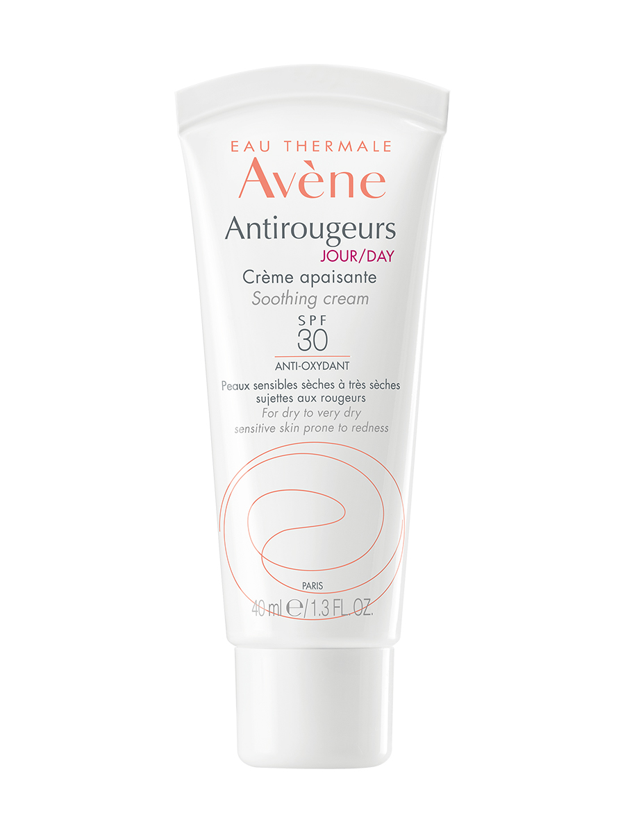 Avene Дневной увлажняющий крем SPF 30, 40 мл (Avene, Antirougeurs) avene дневная увлажняющая эмульсия spf 30 40 мл avene antirougeurs