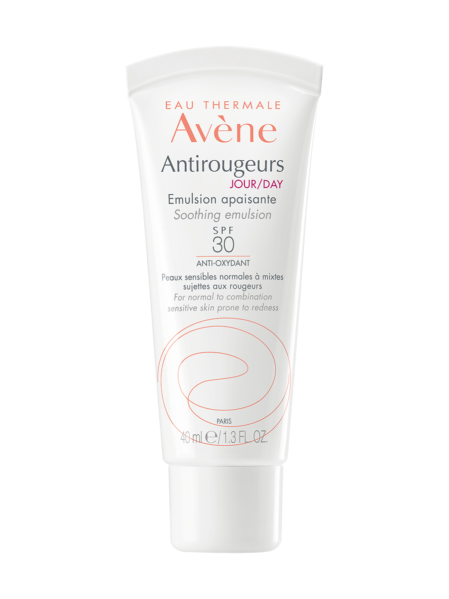 Avene Дневная увлажняющая эмульсия SPF 30, 40 мл (Avene, Antirougeurs) набор avene гидранс лежер эмульсия spf 30 40 мл очищающая пенка 50 мл