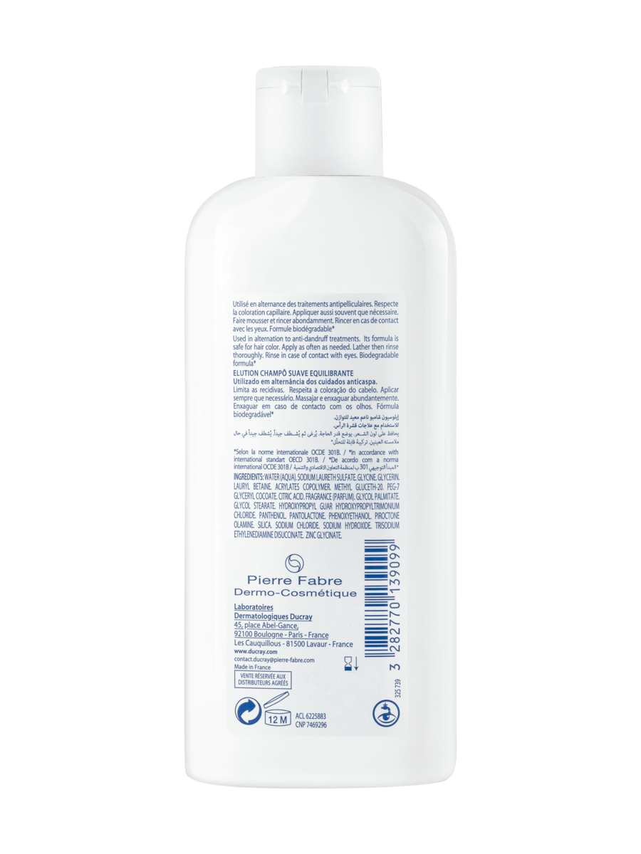 Дюкрэ Мягкий балансирующий шампунь, 200 мл (Ducray, Elution) фото 7