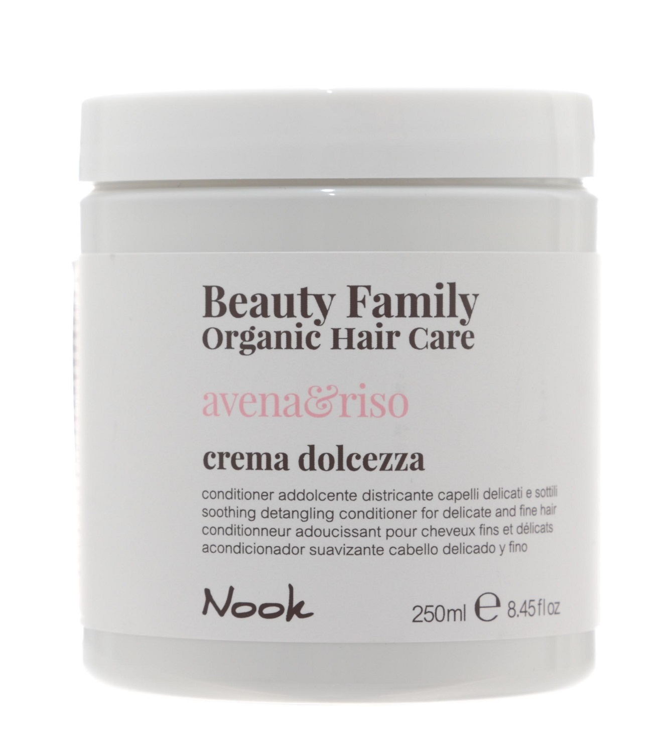 Нук Успокаивающий крем-кондиционер для ломких и тонких волос Crema Dolcezza Avena&Riso, 250 мл (Nook, Beauty Family) фото 0