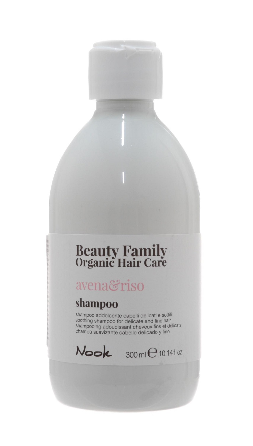 

Nook Успокаивающий шампунь для тонких и ломких волос Avena&Riso, 300 мл (Nook, Beauty Family), Beauty Family