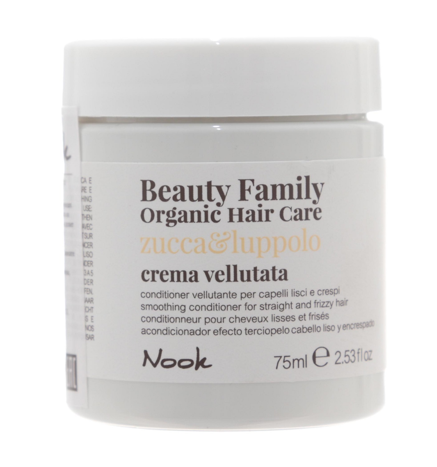Нук Разглаживающий крем-кондиционер для прямых и вьющихся волос Crema Vellutata Zucca&Luppolo, 75 мл (Nook, Beauty Family) фото 0