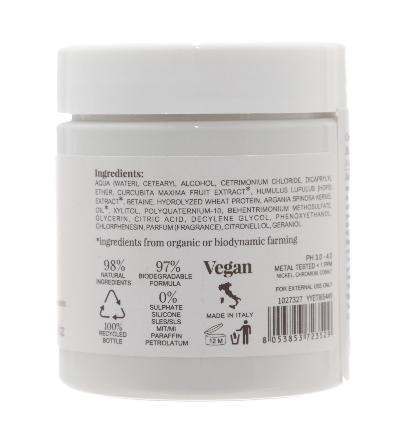 Нук Разглаживающий крем-кондиционер для прямых и вьющихся волос Crema Vellutata Zucca&Luppolo, 75 мл (Nook, Beauty Family) фото 1