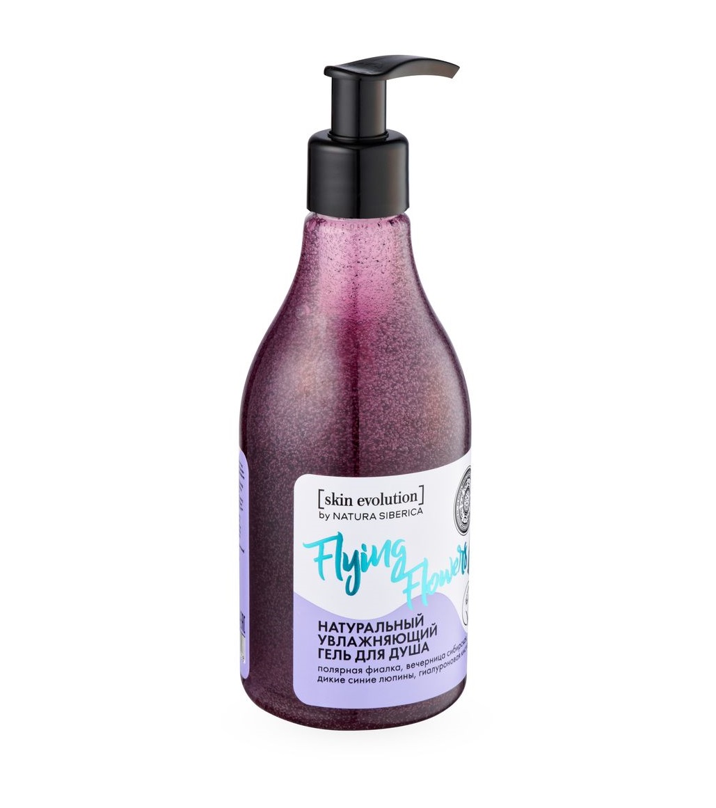 Натура Сиберика Натуральный увлажняющий гель для душа Flying Flowers, 300 мл (Natura Siberica, Skin Evolution) фото 1