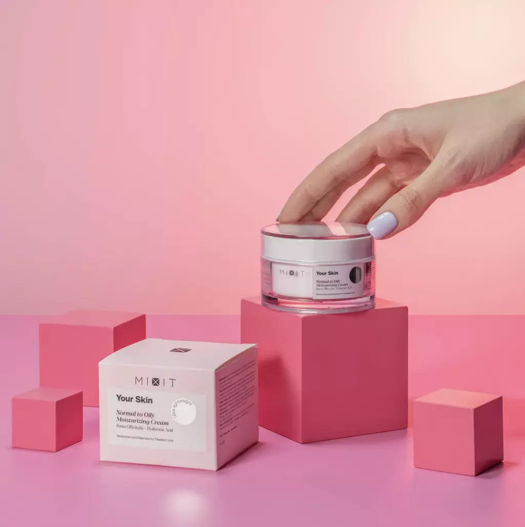 Миксит Легкий увлажняющий крем для нормальной и склонной к жирности кожи лица, 50 мл (Mixit, Your Skin) фото 5