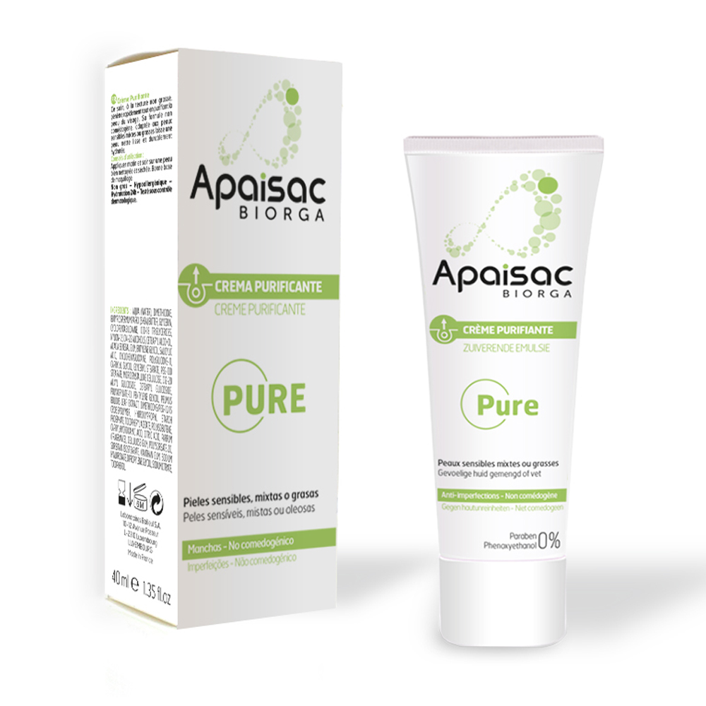 Биорга Корректирующий крем Pure Creme Purifiante, 40 мл (Biorga, Apaisac) фото 1