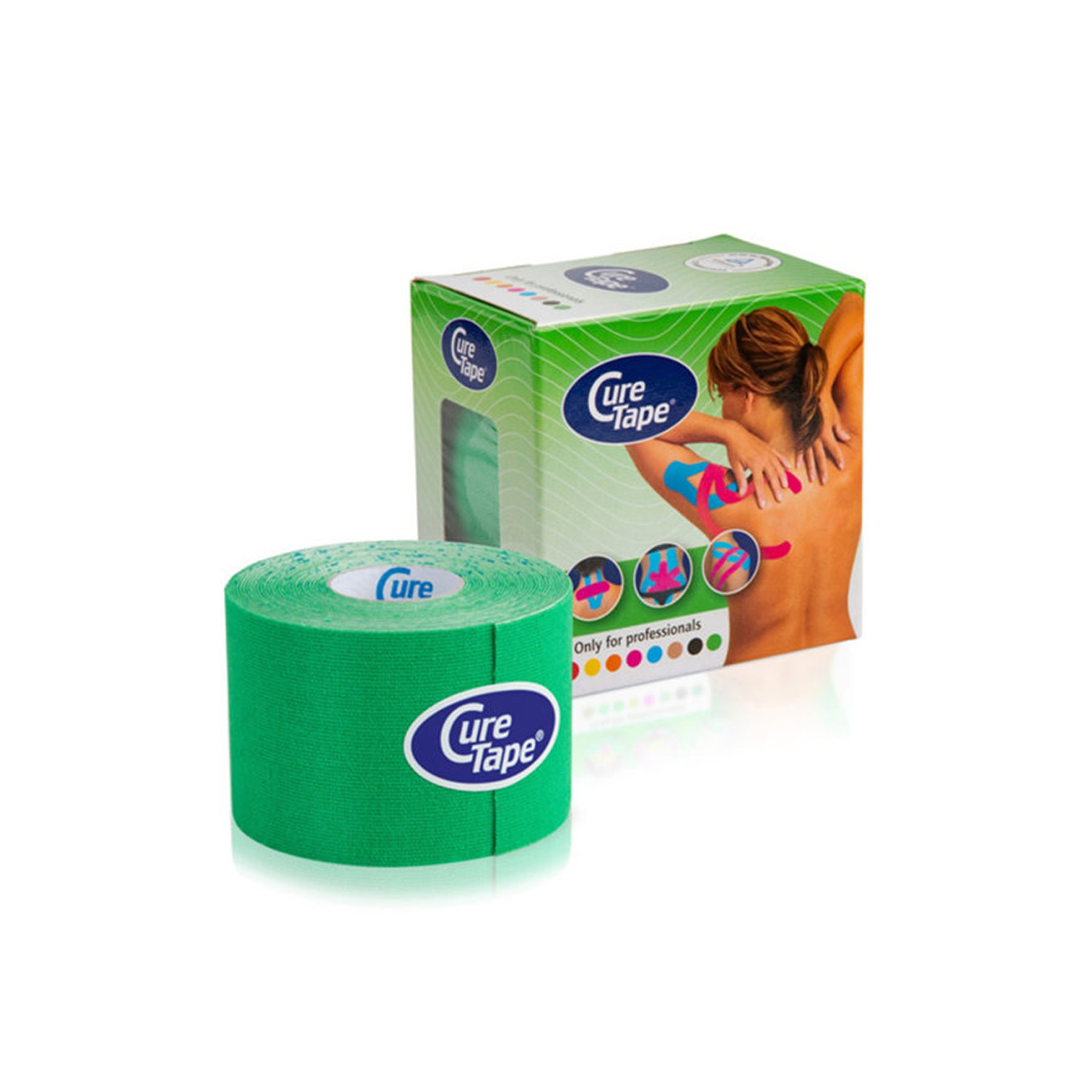 CureTape Classic, хлопок 5 см * 5 м, зелёный (CureTape, Classic)