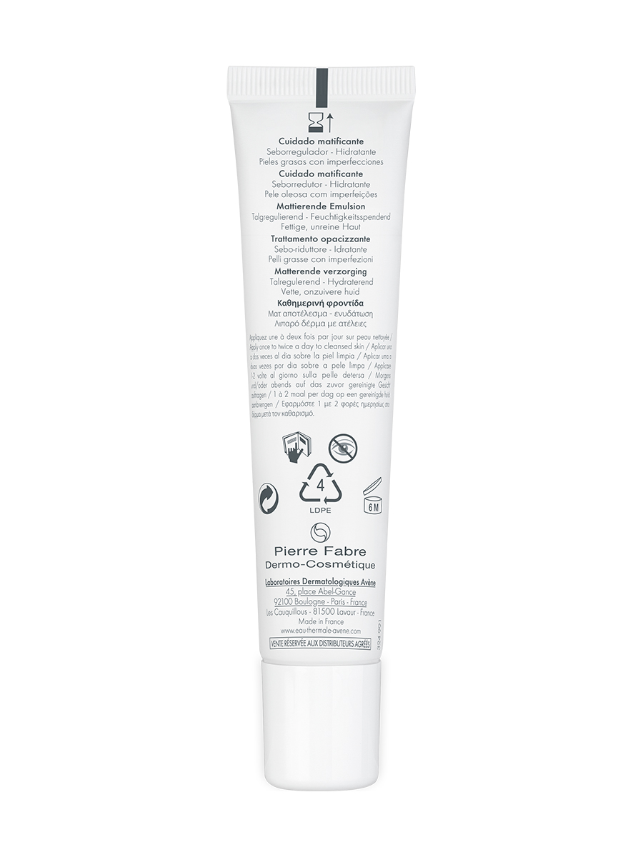 Авен Матирующая эмульсия для жирной и проблемной кожи, 40 мл (Avene, Cleanance) Авен Матирующая эмульсия для жирной и проблемной кожи, 40 мл (Avene, Cleanance) фото 3