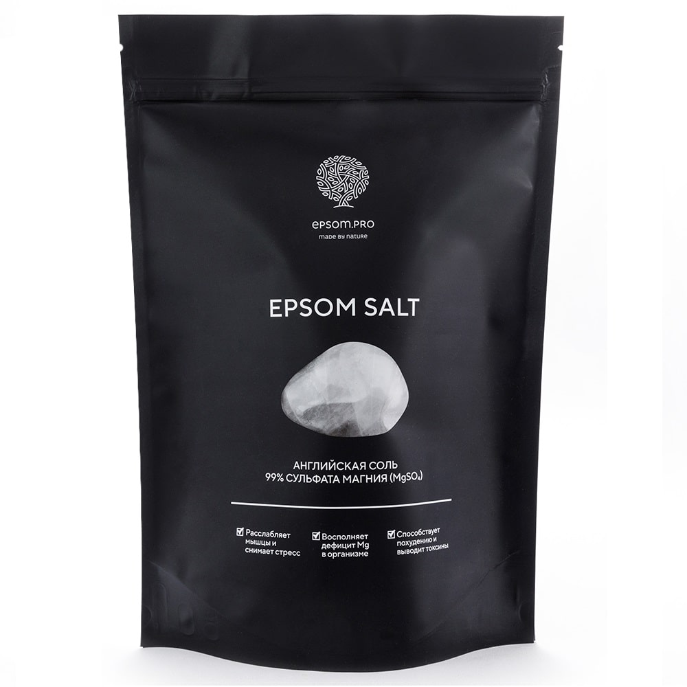 Epsom.pro Английская соль Epsom Salt, 2,5 кг (Epsom.pro, Для ванны)