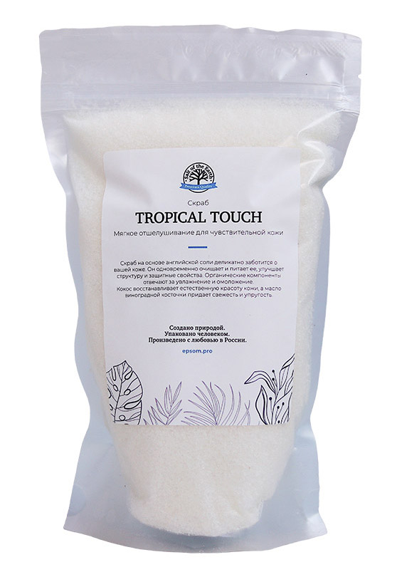 Эпсом Солевой скраб «Tropical  Touch» 450 г (Epsom.pro, Для тела) фото 0
