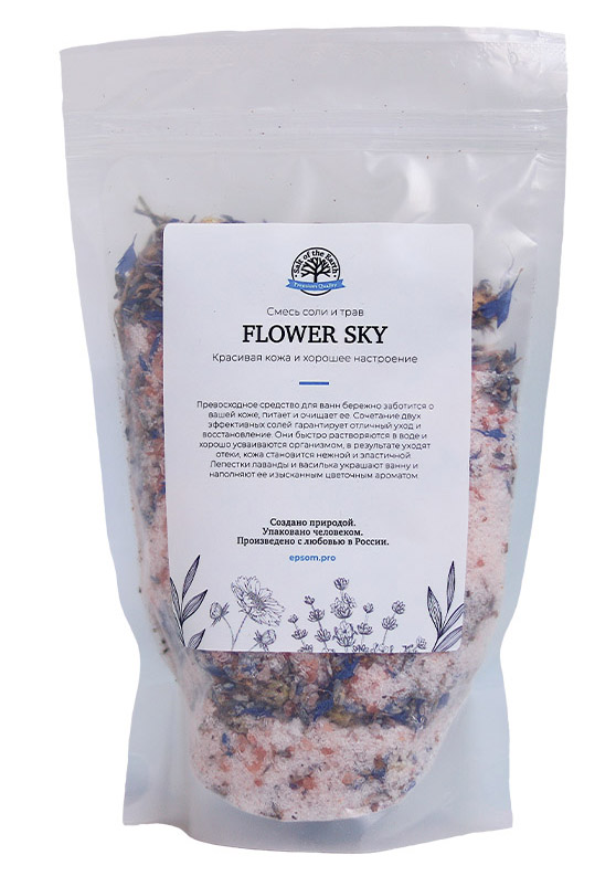 

Salt of the Earth Шиммер для ванной «Flower Sky» 400 г (Salt of the Earth, Для ванны), Для ванны