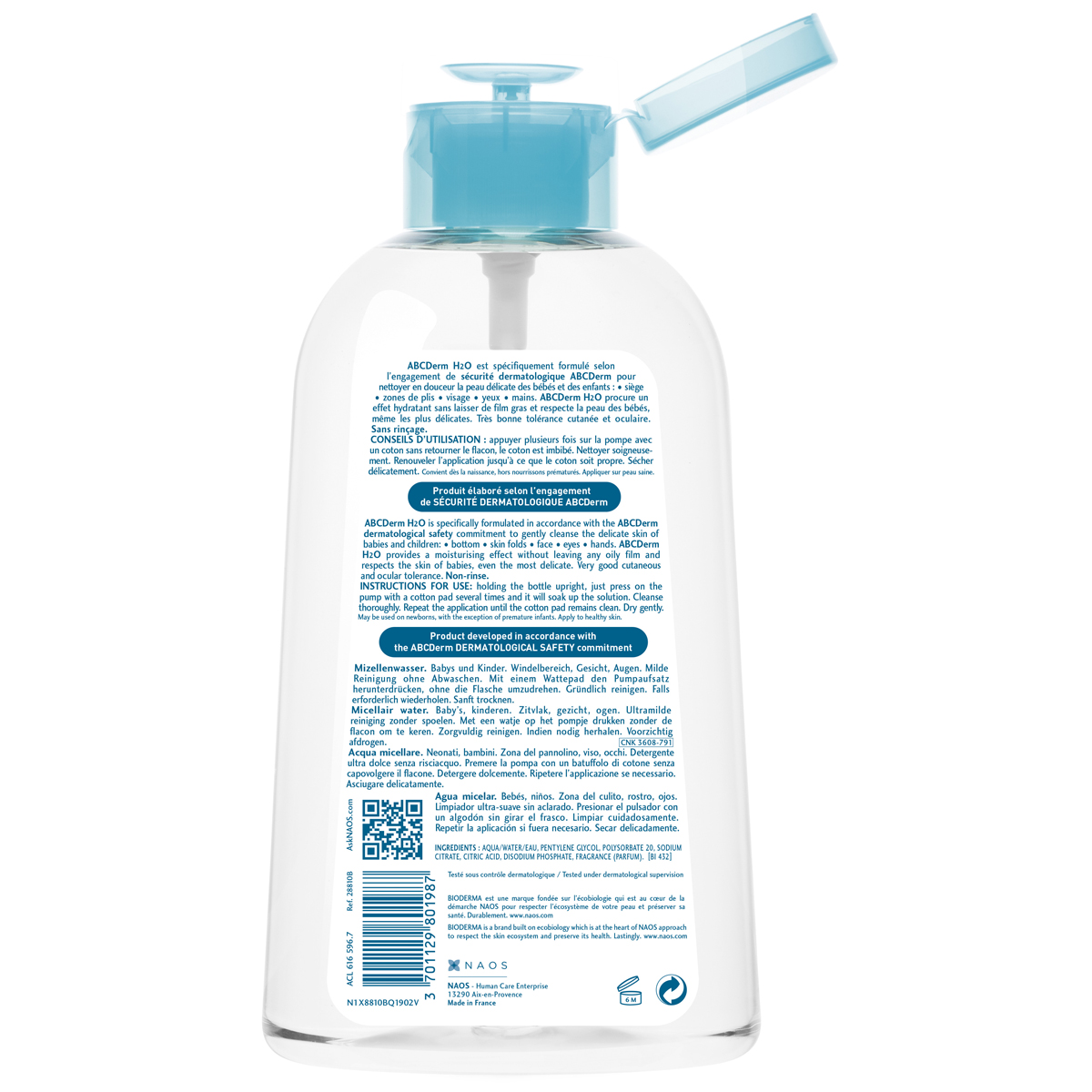 Биодерма Мицеллярная вода, 1000 мл (Bioderma, ABC Derm) фото 3