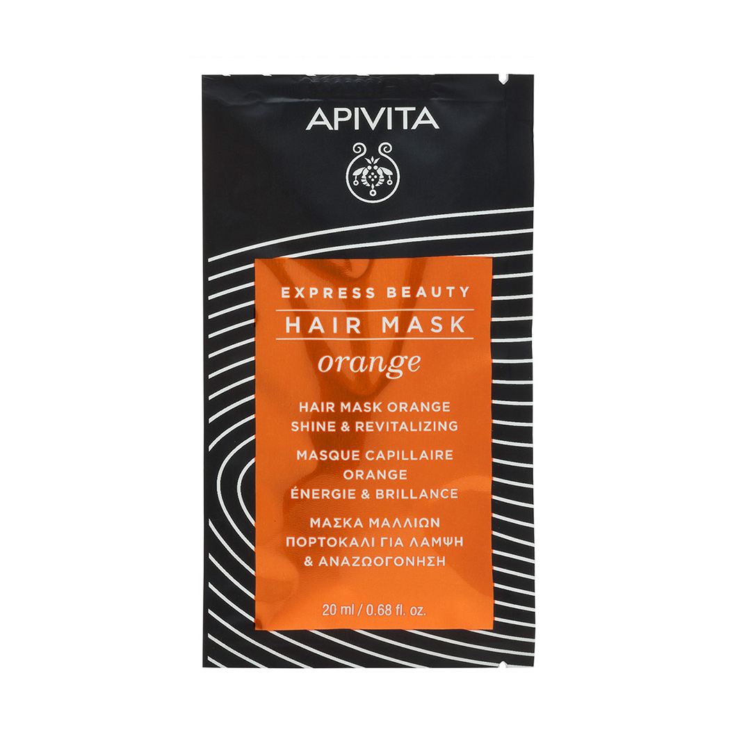 apivita экспресс маска для волос блеск и жизненная сила 20 мл пакет Apivita Маска для волос блеск и жизненная сила с апельсином, 20 мл (Apivita, Express Beauty)