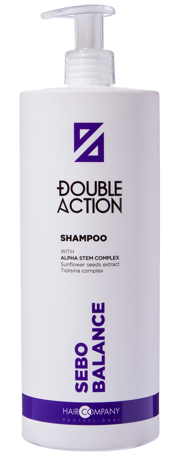 

Hair Company Professional Шампунь Sebo Balance регулирующий работу сальных желез, 1000 мл (Hair Company Professional, Double Action), Double Action