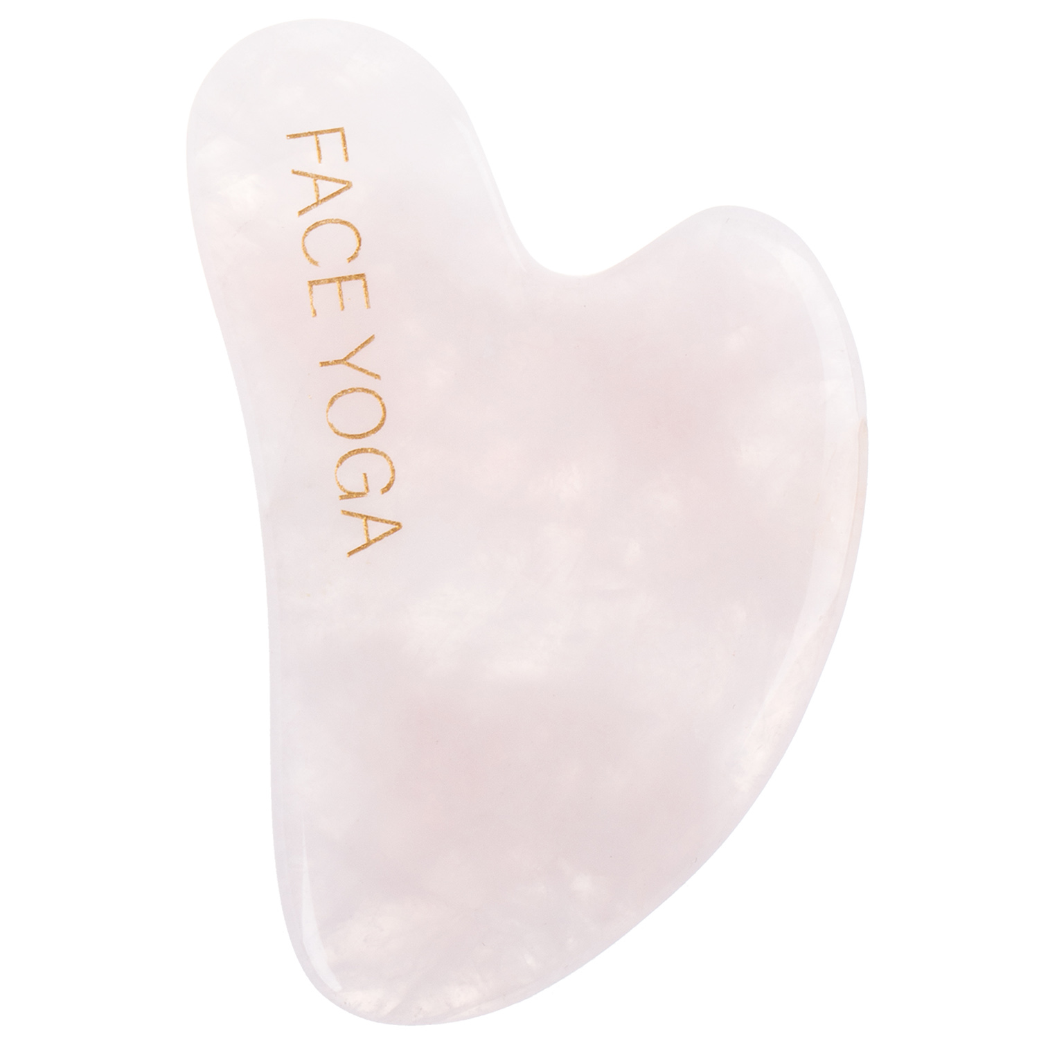 Фейс Йога Скребок Гуаша для лица из розового кварца 1 шт (Face Yoga, Уход за лицом) фото 0