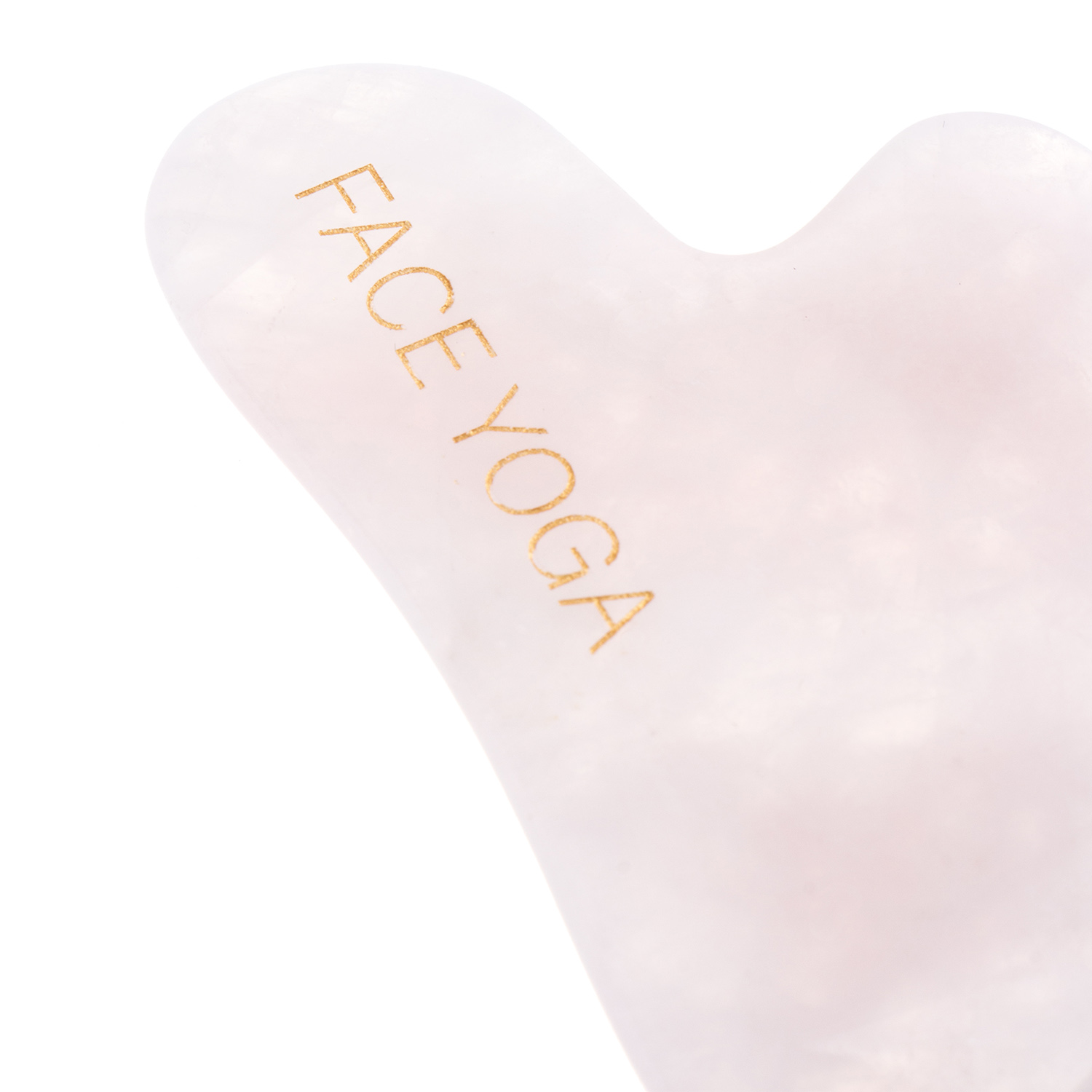Фейс Йога Скребок Гуаша для лица из розового кварца 1 шт (Face Yoga, Уход за лицом) фото 1