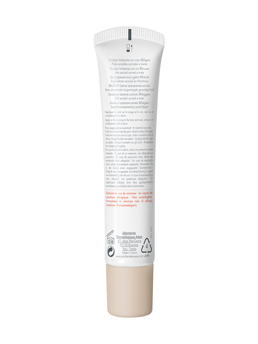 Авен Легкая тонирующая эмульсия BB-Legere SPF 30, 40 мл (Avene, Hydrance) фото 2
