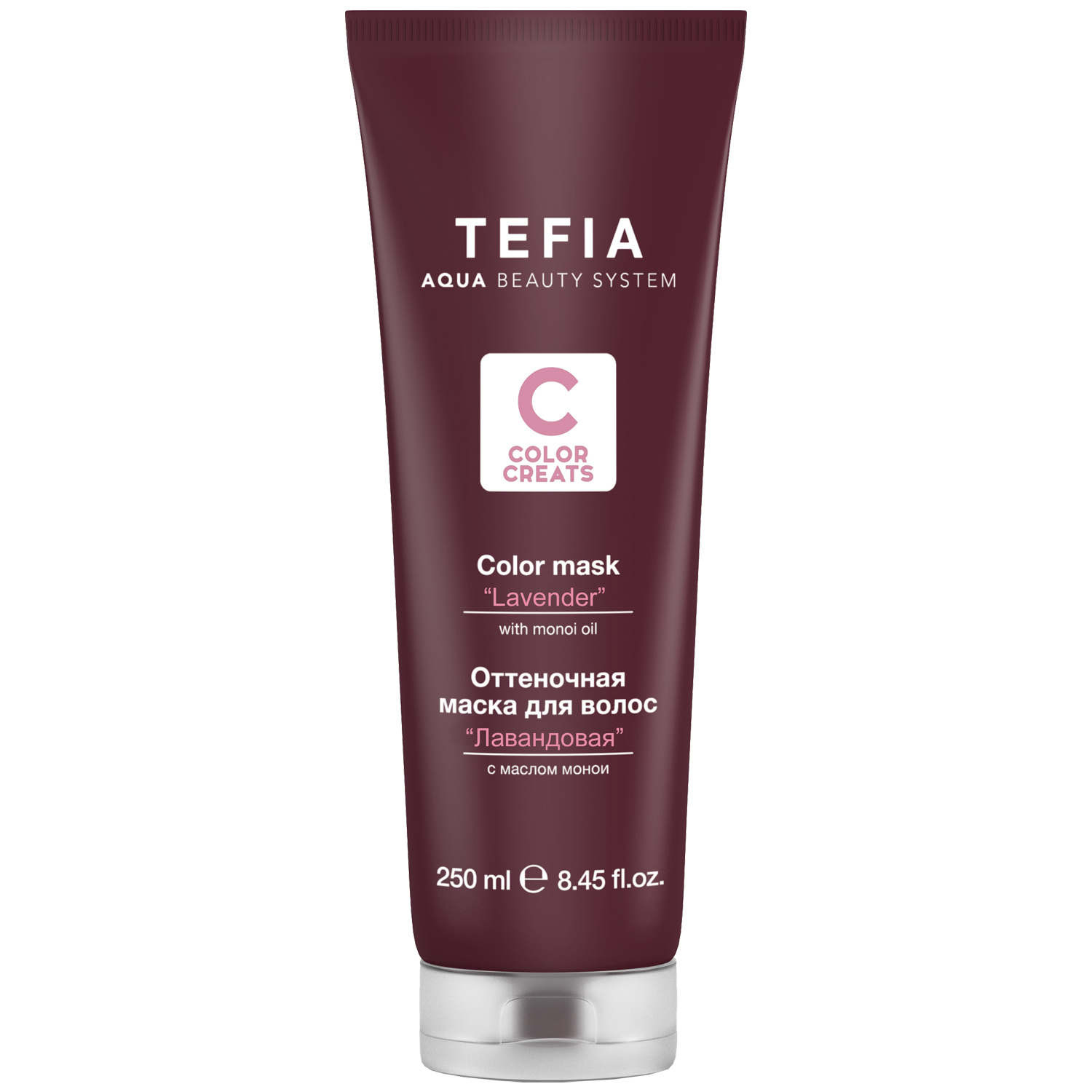 

Tefia Оттеночная маска для волос с маслом монои, лавандовая, 250 мл (Tefia, Color Creats), Color Creats