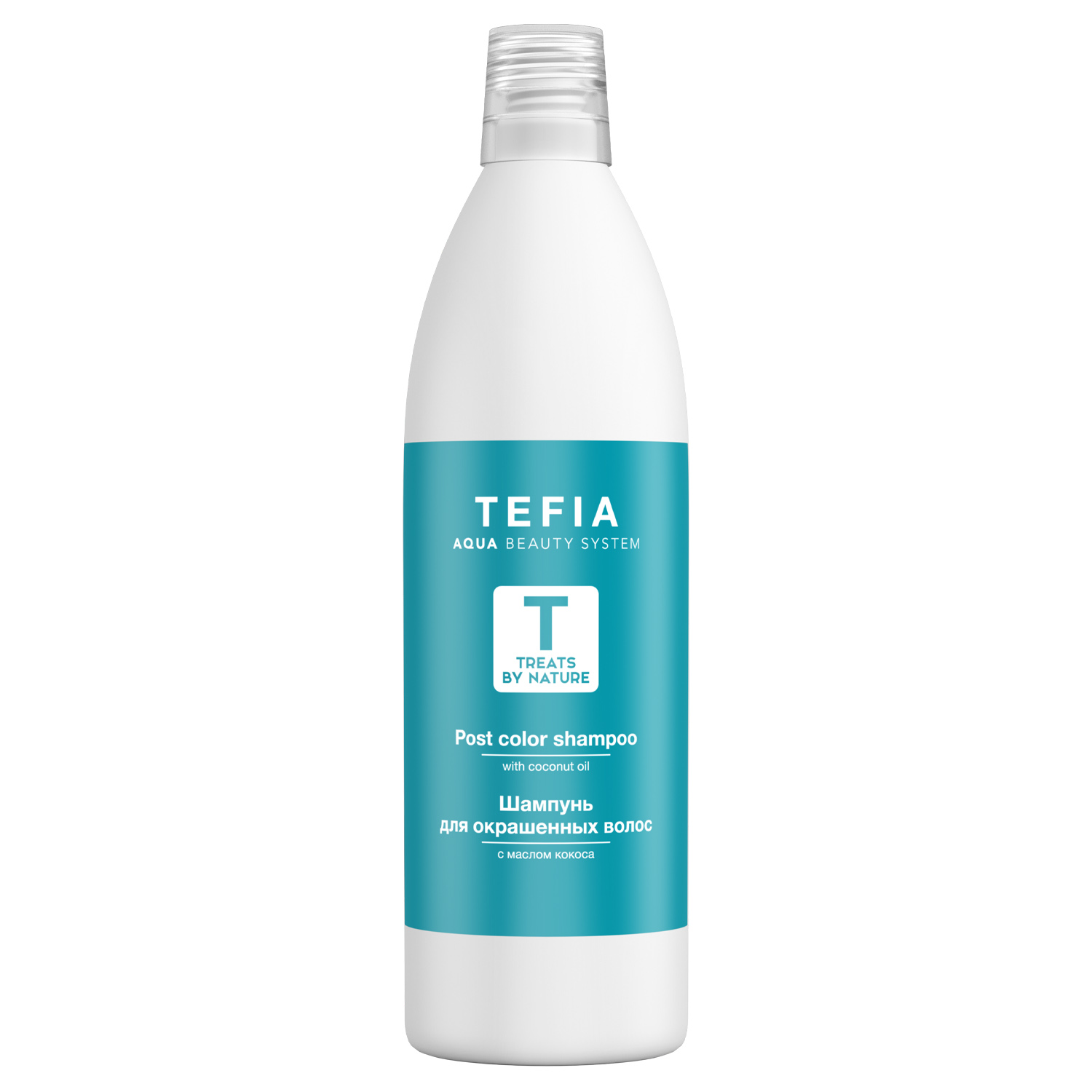 

Tefia Шампунь для окрашенных волос с маслом кокоса, 1000 мл (Tefia, Treats by Nature), Treats by Nature