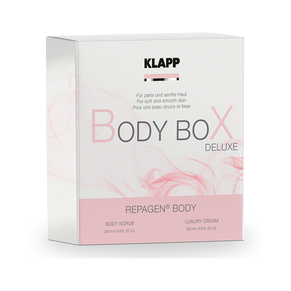 

Klapp Набор для ухода за телом "Deluxe" (скраб для тела 200 мл + люкс-крем для тела 200 мл) (Klapp, Body), Body