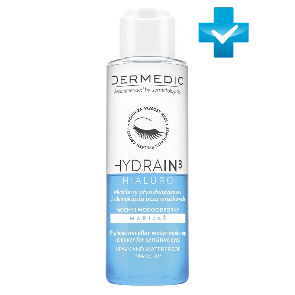 Дермедик Двухфазная мицеллярная вода для снятия макияжа Hialuro Bi-phase Micellar Water Make Up Remover, 115 мл (Dermedic, Hydrain3) фото 0