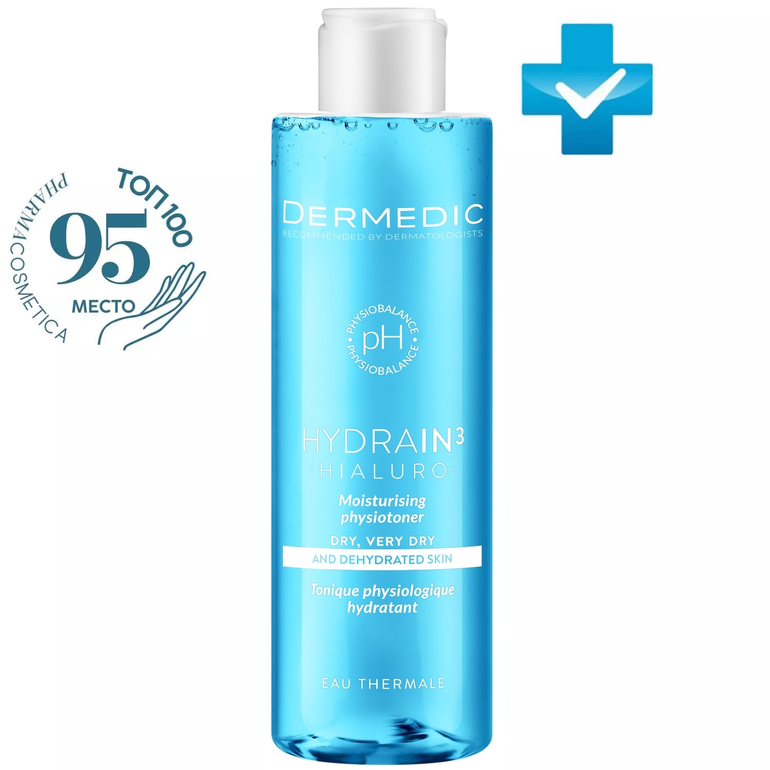 Дермедик Увлажняющий тоник Гидреин Hialuro Moisturising Physiotoner, 200 мл (Dermedic, Hydrain) фото 0