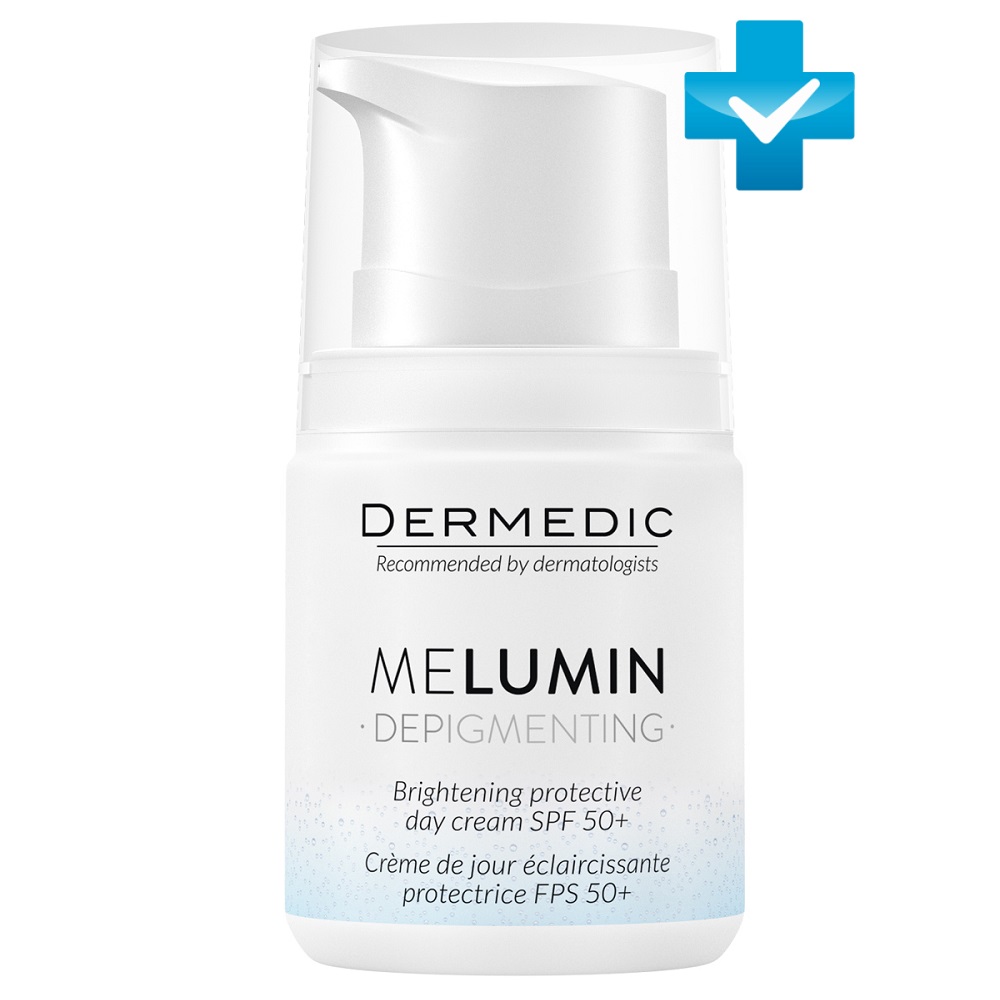 Дермедик Дневной защитный крем против пигментации SPF 50+, 50 г (Dermedic, Melumin) фото 0