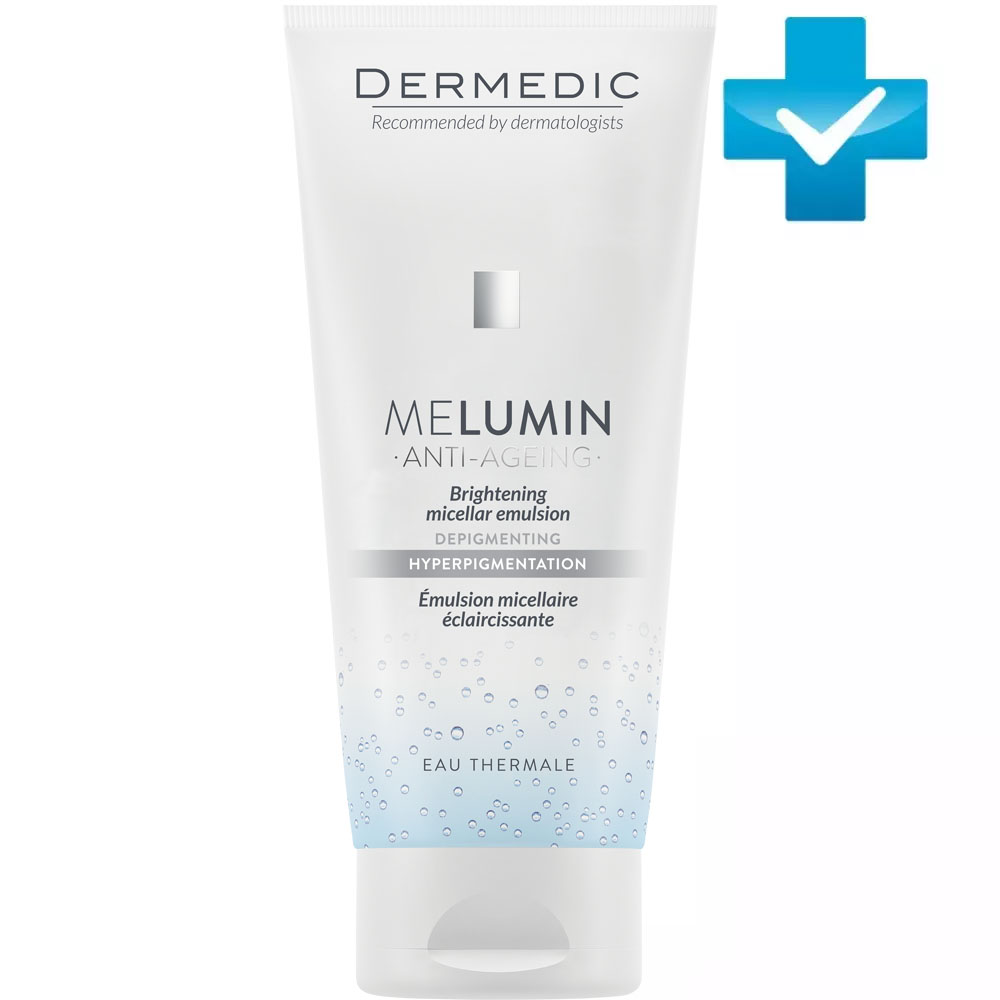 Дермедик Мицеллярная осветляющая эмульсия Brightening Micellar Emulsion, 200 мл (Dermedic, Melumin) фото 0