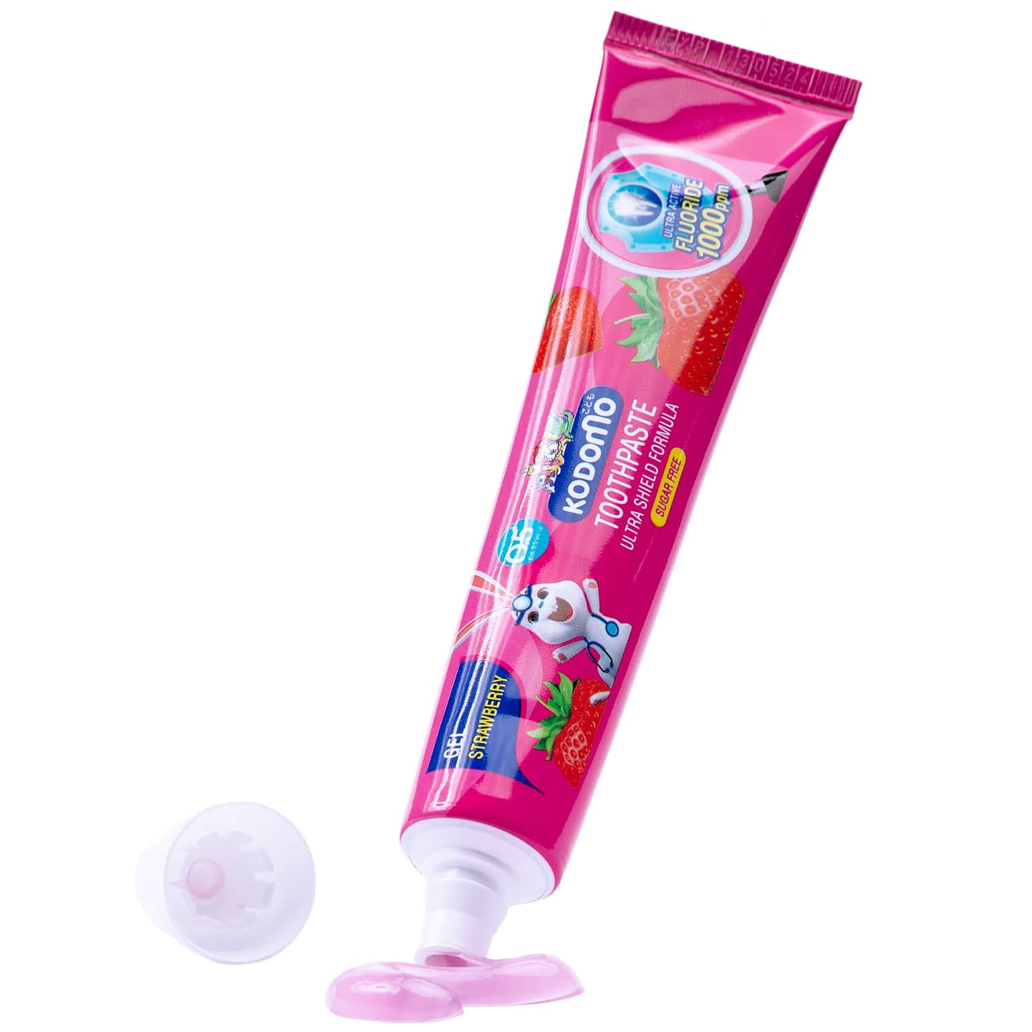 Лион Тайланд Зубная гелевая паста для детей с 6 месяцев с ароматом клубники, 40 г (Lion Thailand, Kodomo) фото 3