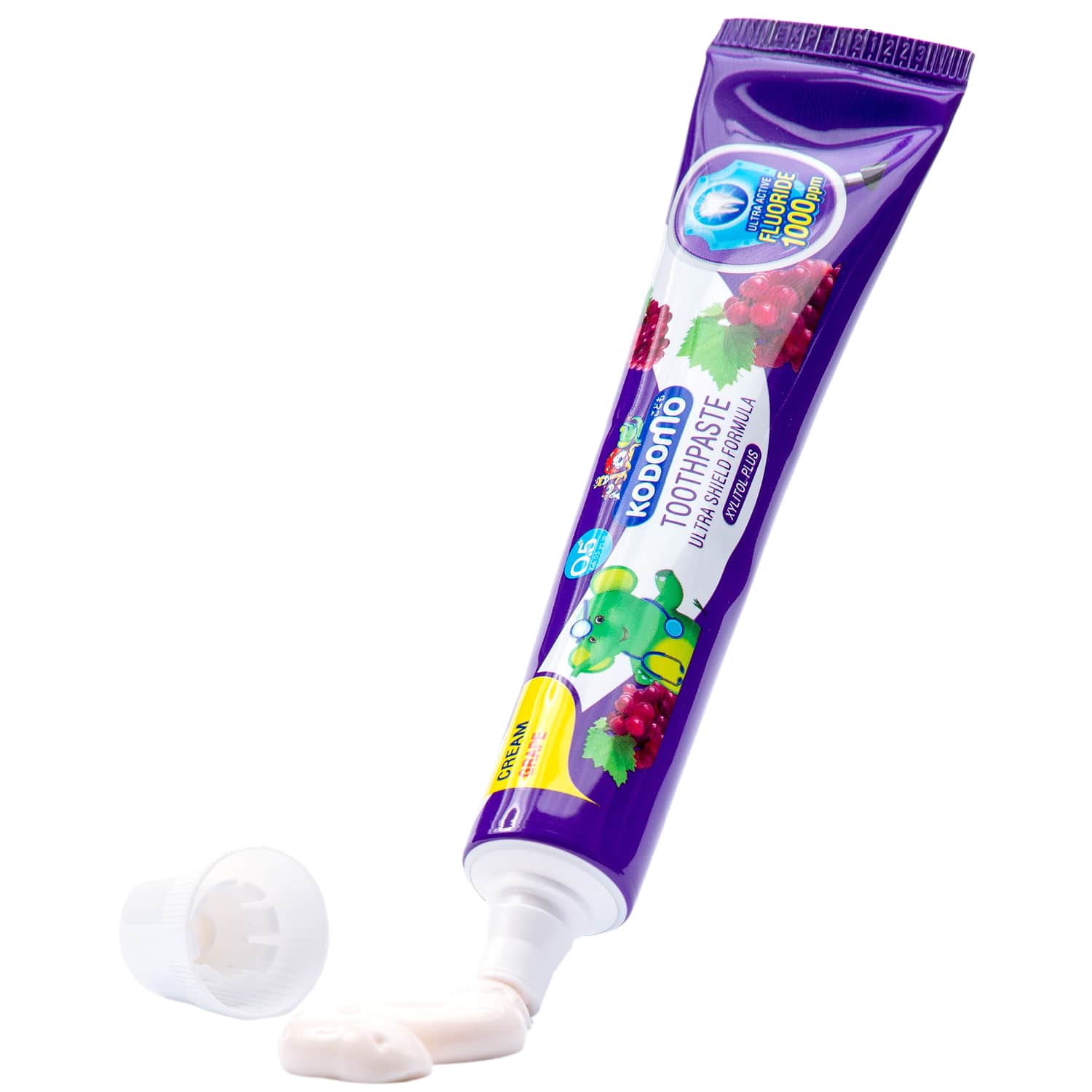 Лион Тайланд Зубная паста для детей с 6 месяцев с ароматом винограда, 40 г (Lion Thailand, Kodomo) фото 3