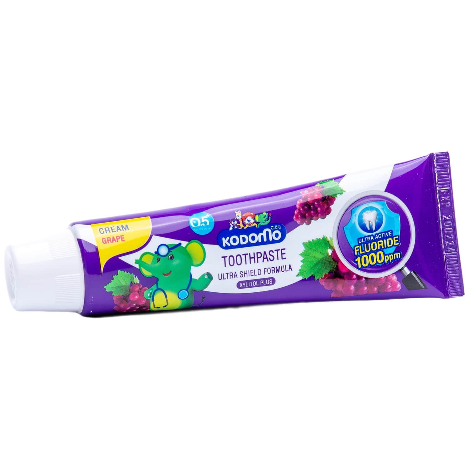 Лион Тайланд Зубная паста для детей с 6 месяцев с ароматом винограда, 65 г (Lion Thailand, Kodomo) фото 2