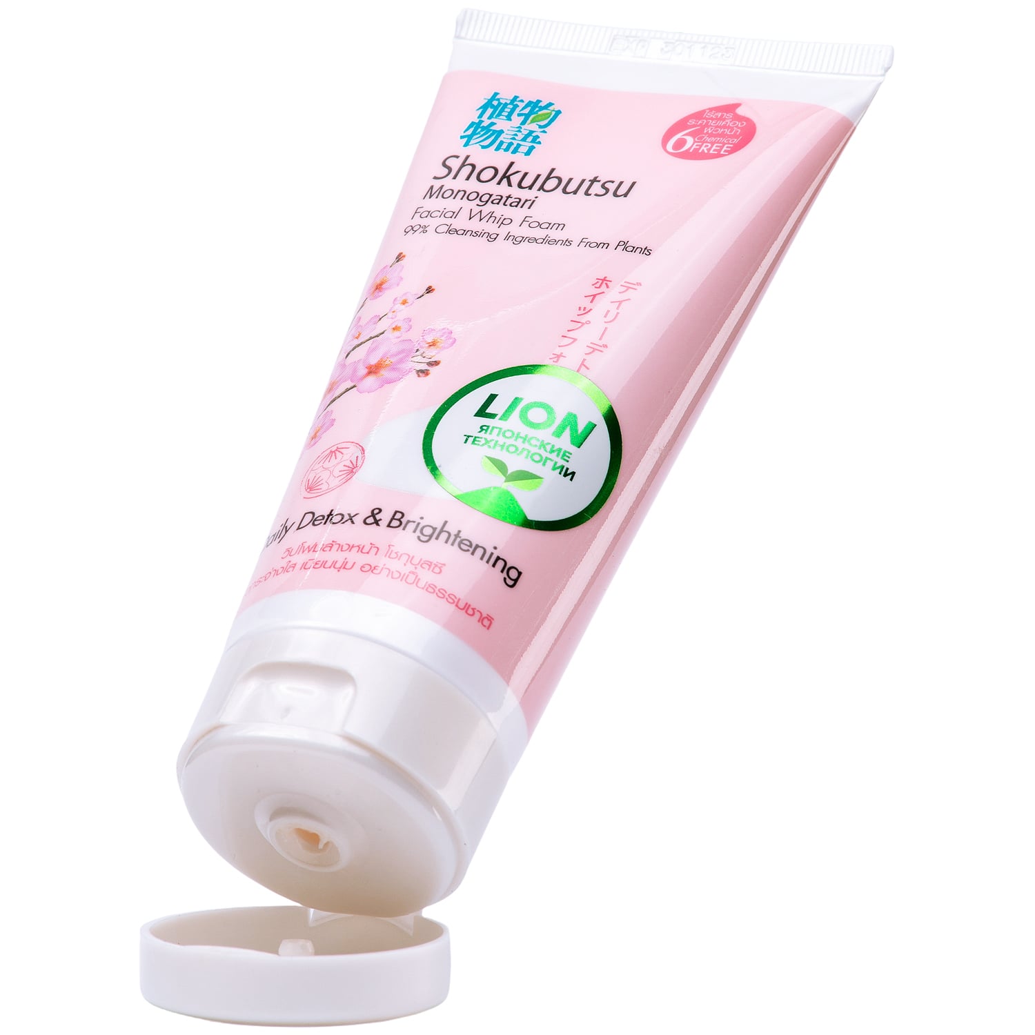 Лион Тайланд Пенка-детокс для умывания с сакурой, 100 мл (Lion Thailand, Shokubutsu Monogotari) фото 1