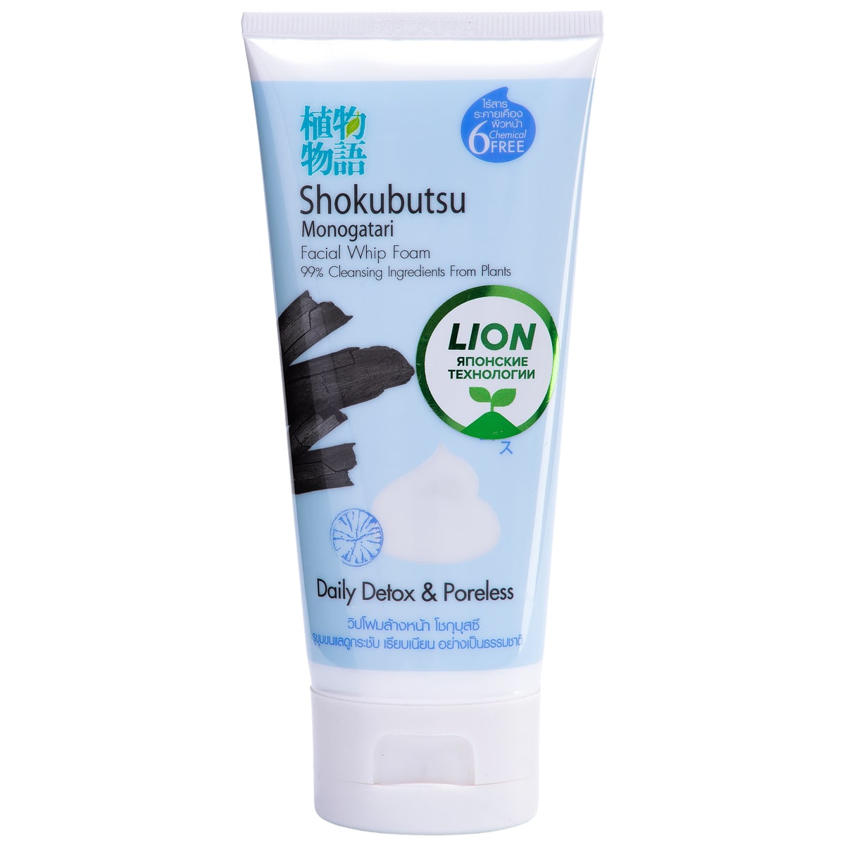 

Lion Thailand Пенка-детокс для умывания с углём, 100 г (Lion Thailand, Shokubutsu Monogotari), Shokubutsu Monogotari