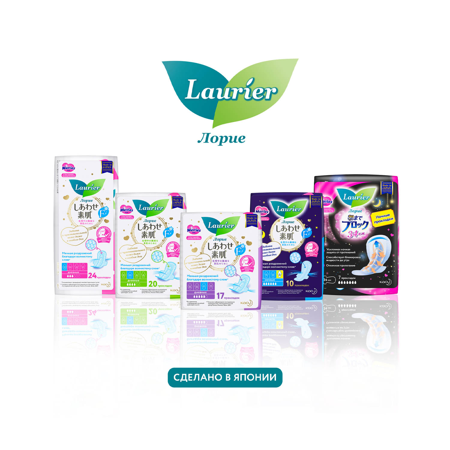 Лорие Женские дневные супертонкие прокладки с крылышками 4 капли размер M, 20 шт (Laurier, Гигиенические) фото 9