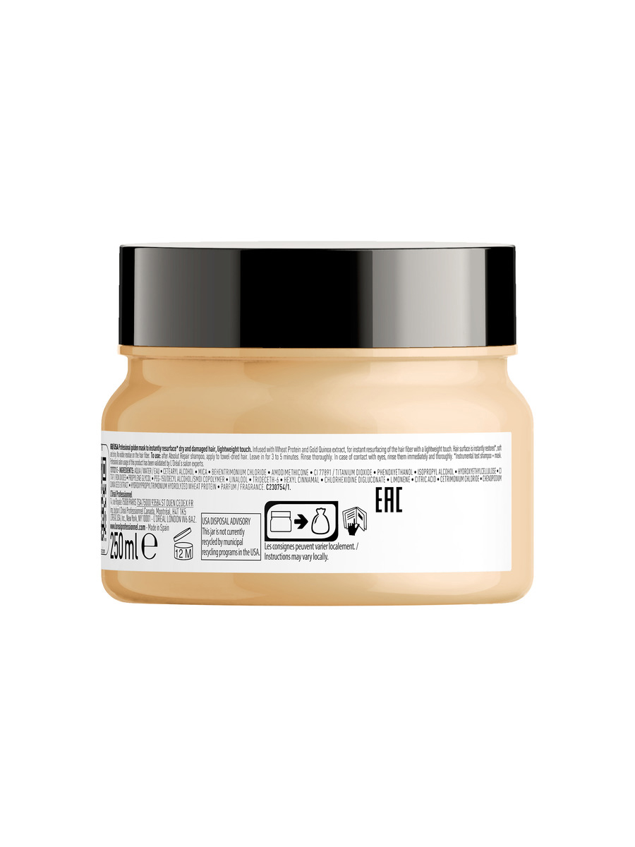 Лореаль Профессионель Маска Absolut Repair Gold для восстановления поврежденных волос, 250 мл (L'oreal Professionnel, Serie Expert) Лореаль Профессионель Маска Absolut Repair Gold для восстановления поврежденных волос, 250 мл (L'oreal Professionnel, Serie Expert) фото 14