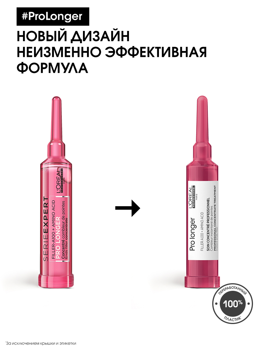 Лореаль Профессионель Филлер-концентрат Pro Longer для уплотнения длинных волос, 15 мл (L'oreal Professionnel, Serie Expert) фото 2