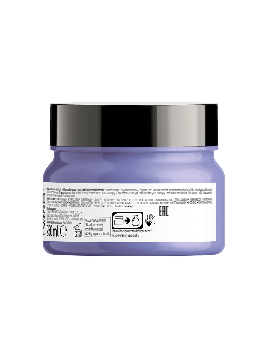 Лореаль Профессионель Маска для осветленных и мелированных волос Blondifier Gloss, 250 мл (L'oreal Professionnel, Serie Expert) фото 12