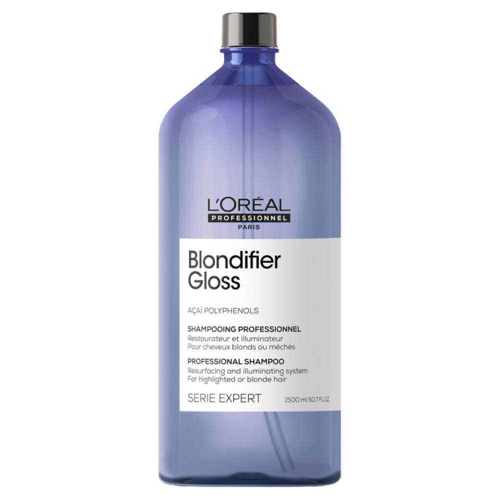 L'oreal Professionnel Шампунь Blondifier Gloss для осветленных и мелированных волос, 1500 мл (L'oreal Professionnel, Serie Expert) l oreal professionnel serie expert blondifier gloss шампунь для осветленных и мелированных волос 1500 мл