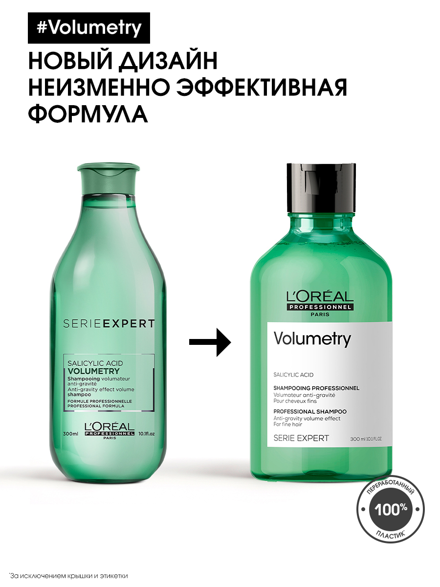 Лореаль Профессионель Шампунь Volumetry для придания объема тонким волосам, 300 мл (L'oreal Professionnel, Serie Expert) фото 11