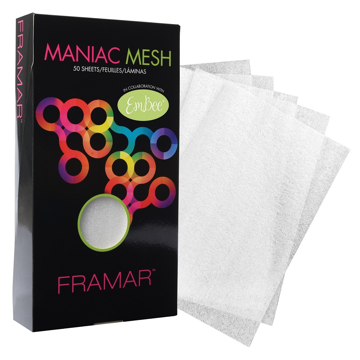 цена Framar Многоразовые меш-пластины для окрашивания прядей, 50 шт (Framar, )