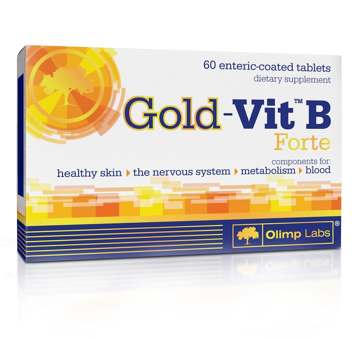 Олимп Лабс Биологически активная добавка к пище Gold-Vit B Forte, 190 мг, №60 (Olimp Labs, Витамины и Минералы) фото 0