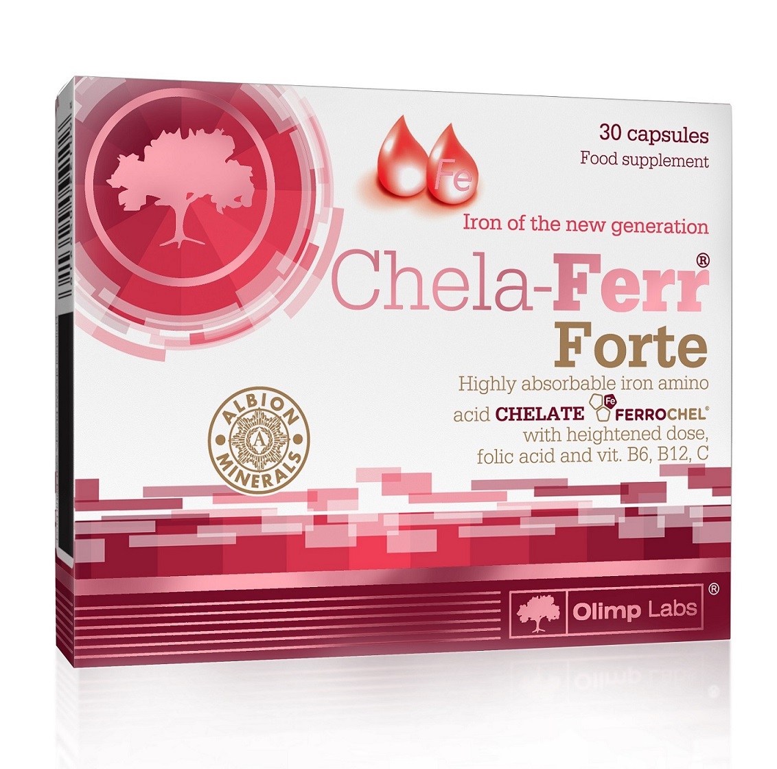 Олимп Лабс Chela-Ferr Forte биологически активная добавка к пище, 380 мг, №30 (Olimp Labs, Витамины и Минералы) фото 0
