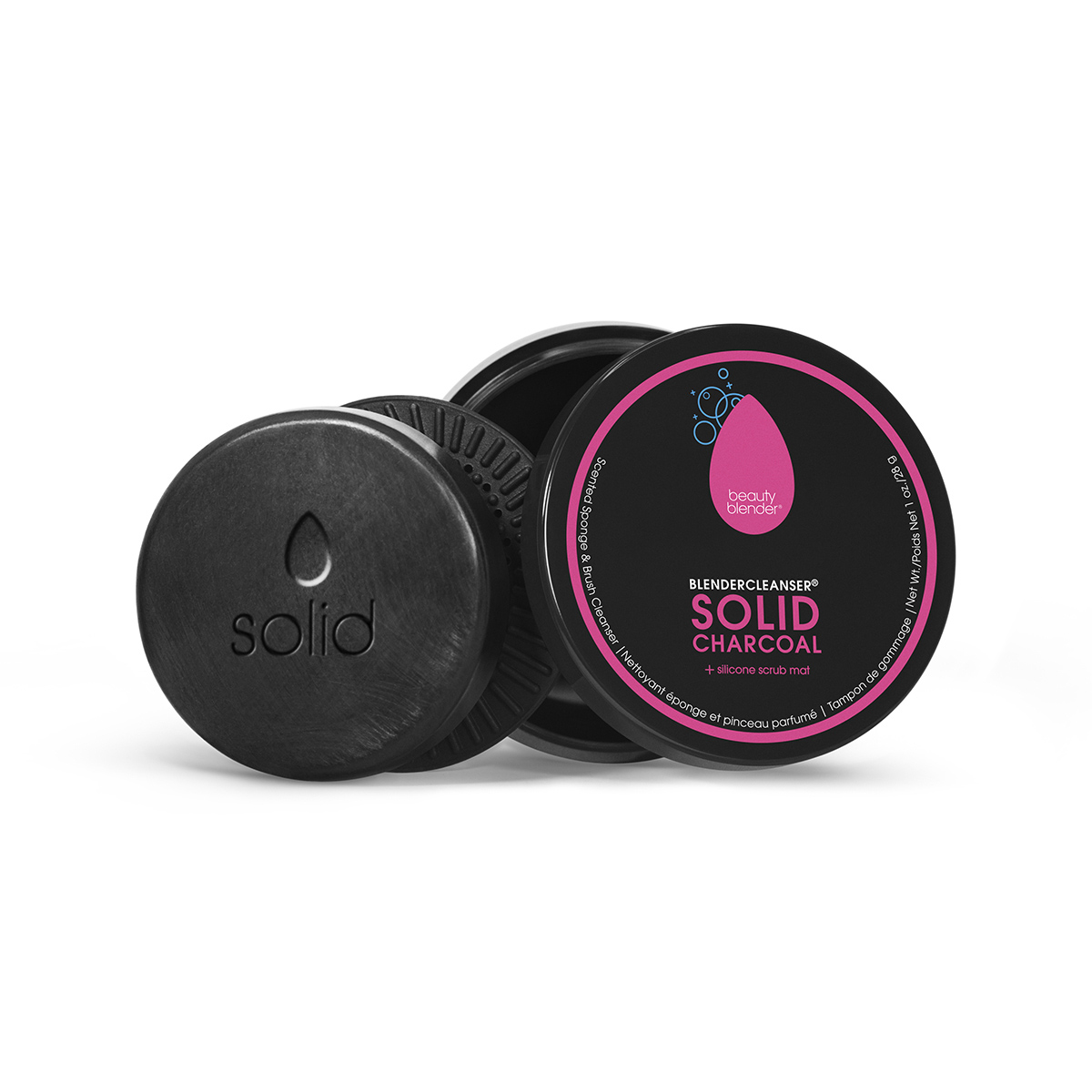 Бьюти-блендер Мыло blendercleanser solid charcoal с углем для очищения спонжей и кистей, 28 г (Beautyblender, Очищение) Бьюти-блендер Мыло blendercleanser solid charcoal с углем для очищения спонжей и кистей, 28 г (Beautyblender, Очищение) фото 1