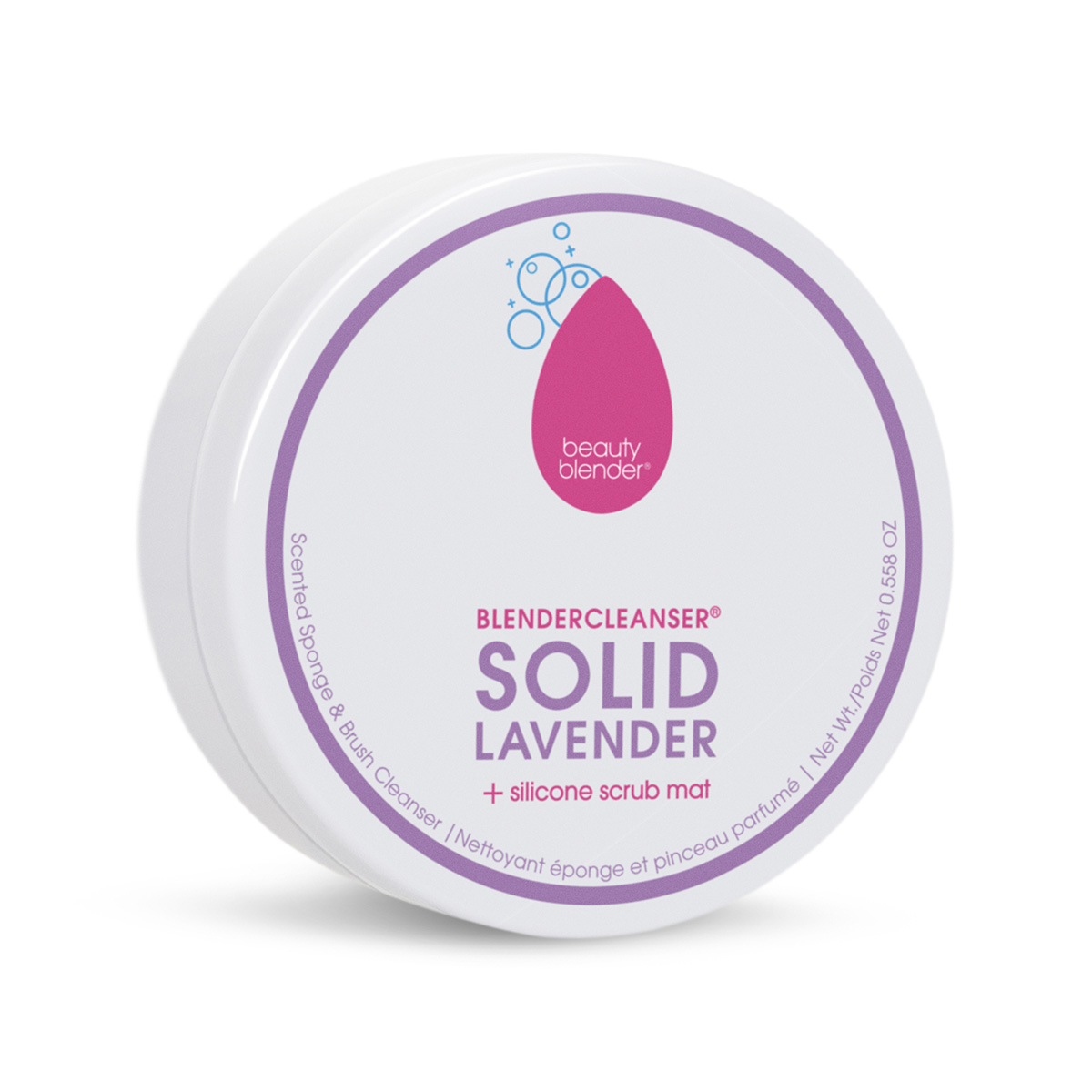 Бьюти-блендер Мыло blendercleanser solid lavender с лавандой для очищения спонжей и кистей, 16 г (Beautyblender, Очищение) фото 0
