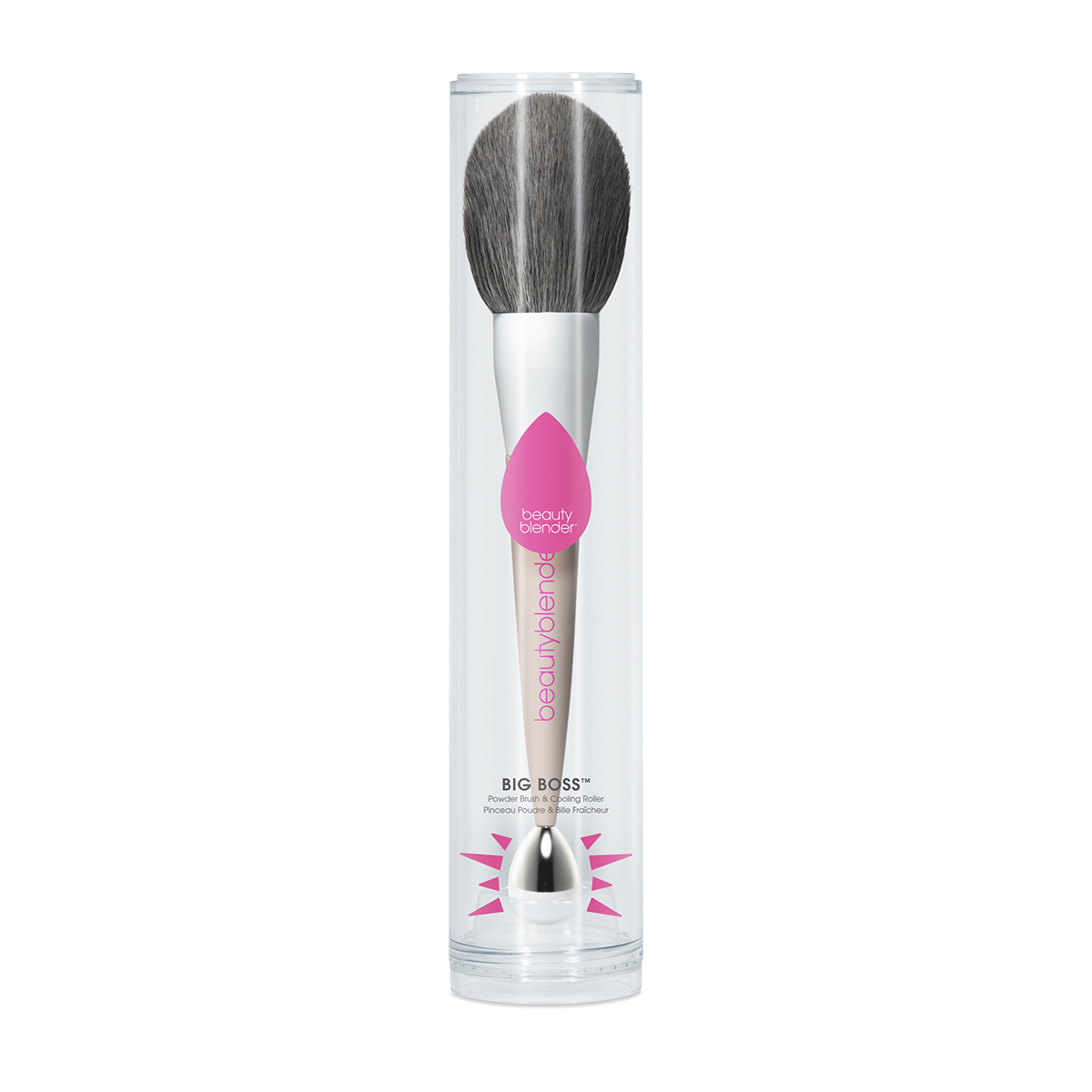 Beautyblender Кисть Big boss powder brush  cooling rolle с охлаждающим роллером для пудры. фото