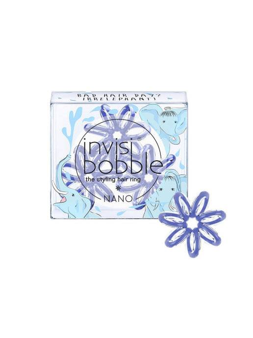 Инвизибабл Резинка-браслет для волос Bad Hair Day? Irrelephant!, 3 шт (Invisibobble, Nano) фото 0